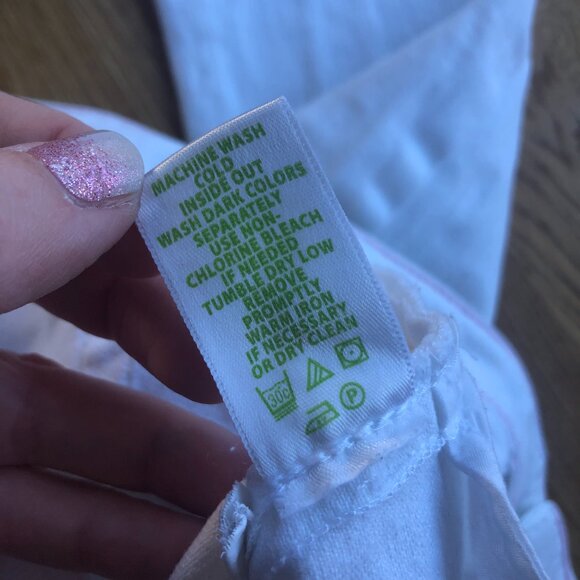 Lilly Pulitzer Aida White Denim Crop Jeans Size 0 - Picture 8 of 15